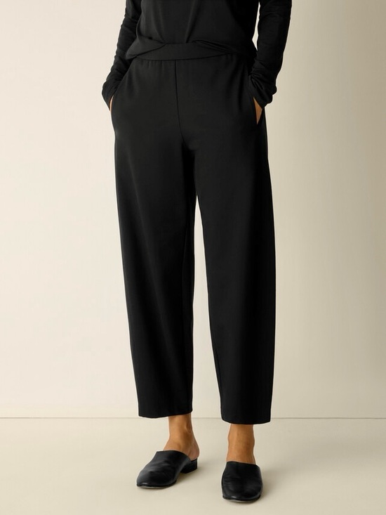 Eileen Fisher Pants - Eileen Fisher Lantern Pants Black Washable Flex Ponte XL